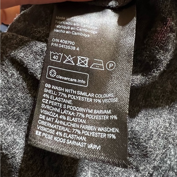 H&M Charcoal Gray Mock Turtleneck size Small - Picture 4 of 4